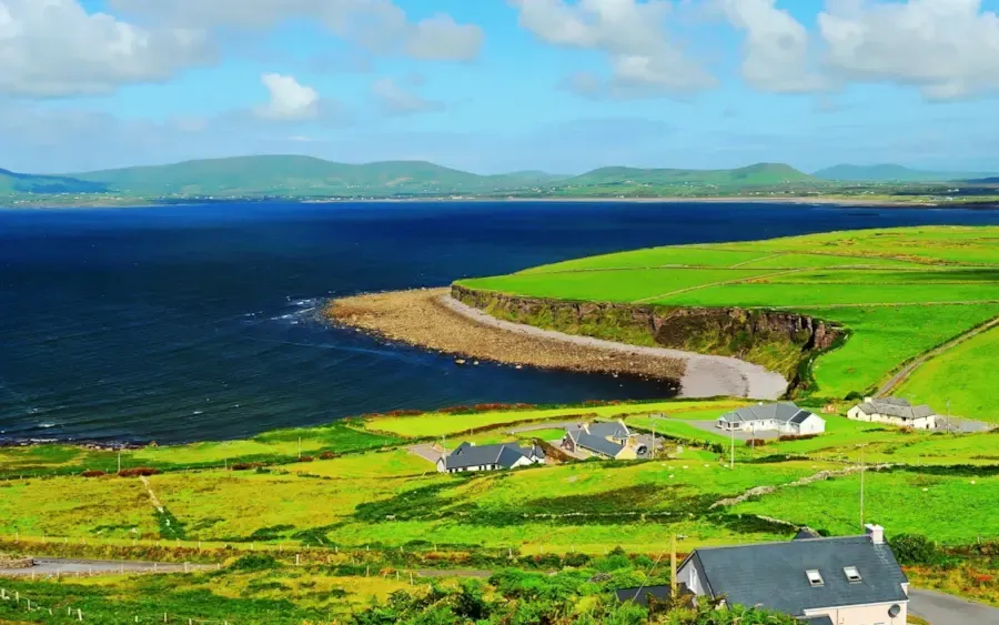 Aerial view of Kerry coastline