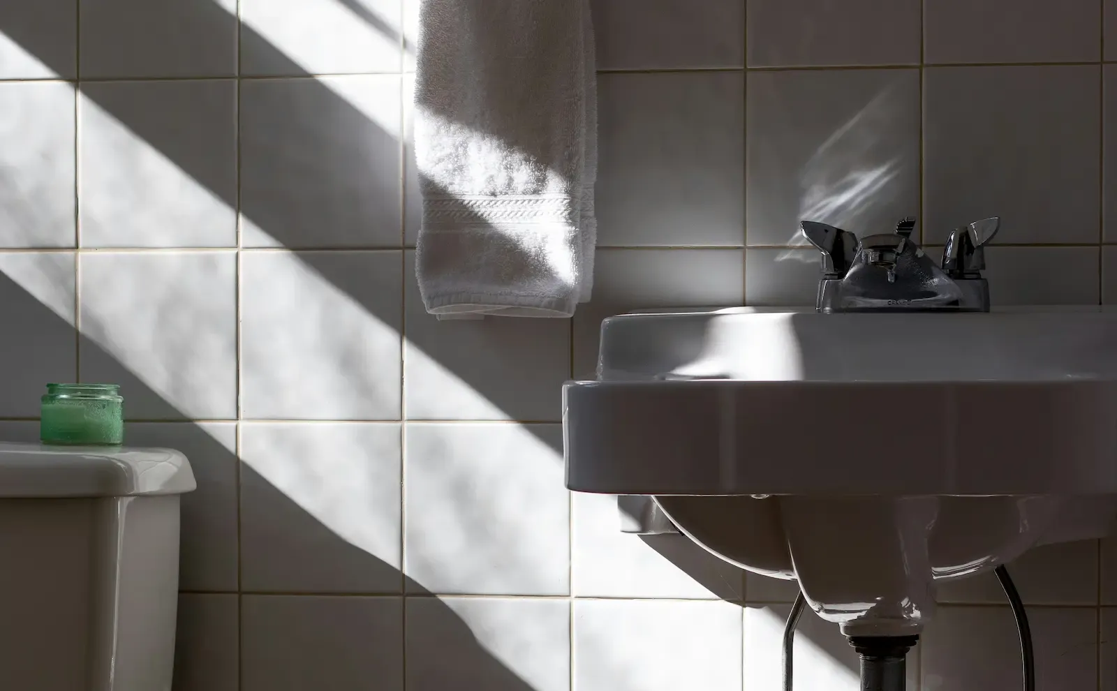 Bathroom with sink and towel