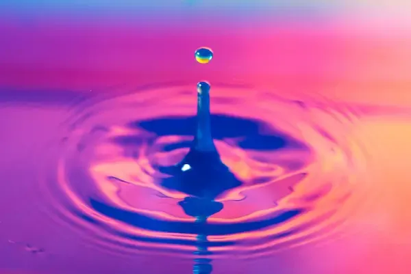 Colourful Water droplet