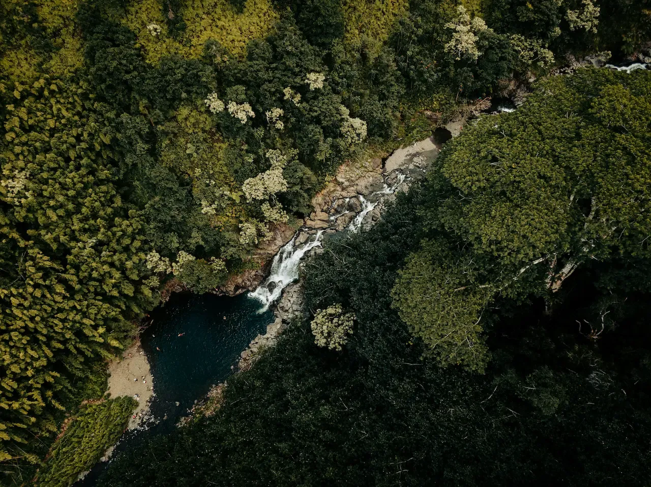 Aerial view of River