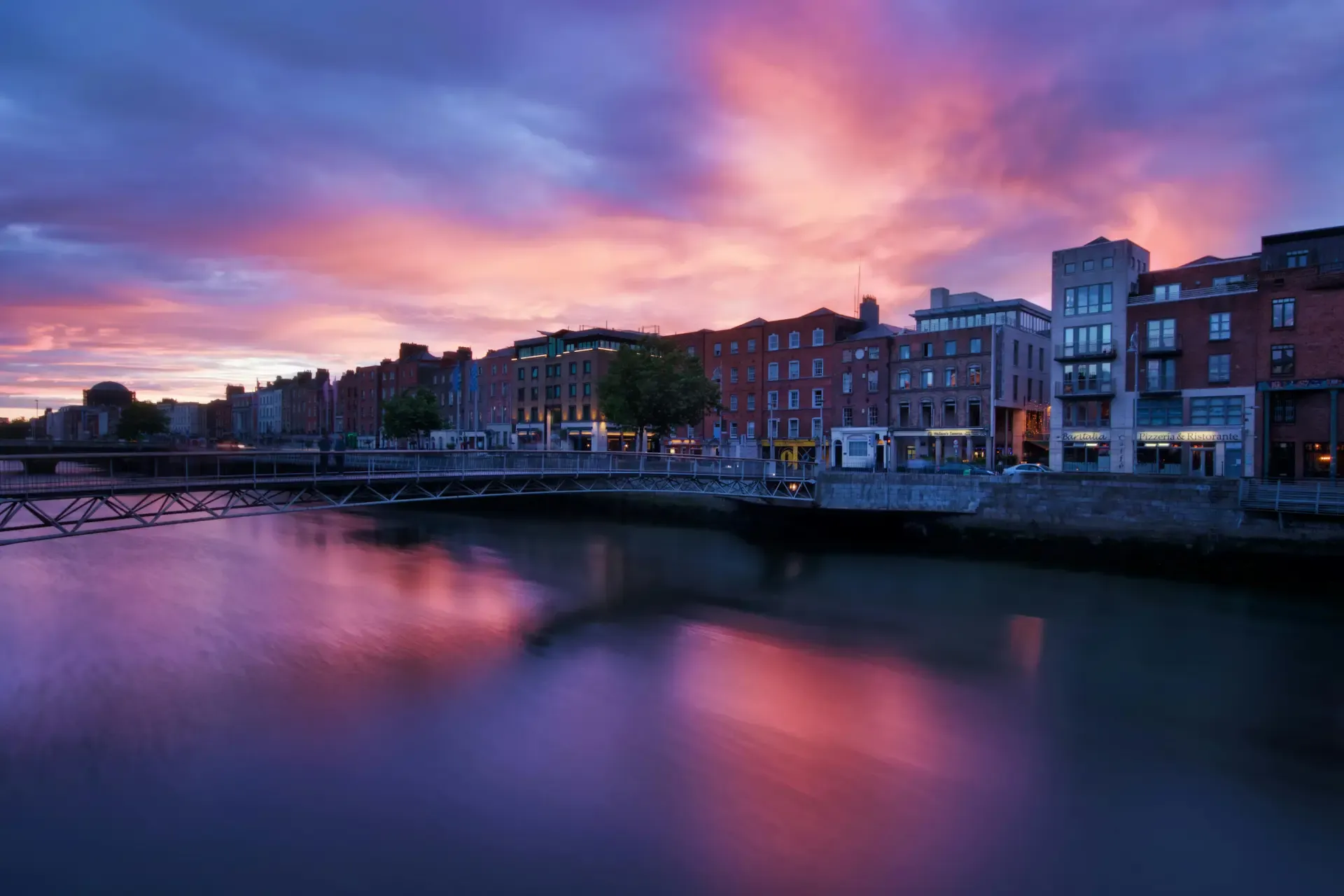 Riverside view of Dublin