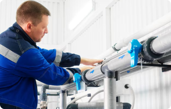 Technician at work